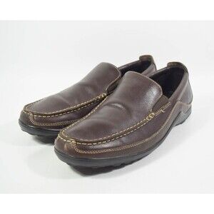 Cole Haan C04059 Tucker Venetian Loafer Brown Leather Slip On Shoes Sz 8.5M